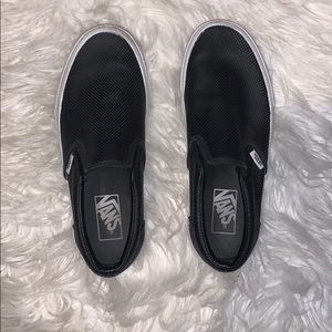 Leather Slip On Vans🌚